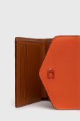 Шкіряний гаманець Coach жіночий колір помаранчевий (3256721)