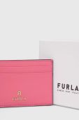 Шкіряний чохол на банківські карти Furla колір фіолетовий (3031342)