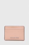 Шкіряний чохол на банківські карти MICHAEL Michael Kors колір рожевий (3254587)