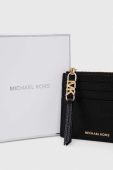 Шкіряний гаманець MICHAEL Michael Kors жіночий колір чорний (3128570)
