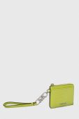 Шкіряний гаманець MICHAEL Michael Kors жіночий колір зелений (3205018)