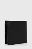 Шкіряний гаманець BOSS чоловічий колір чорний (2898011)