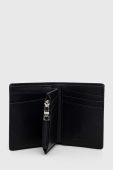 Шкіряний гаманець Armani Exchange чоловічий колір чорний (3439980)