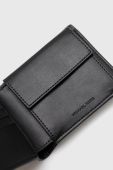 Шкіряний гаманець Michael Kors чоловічий колір чорний (3039631)