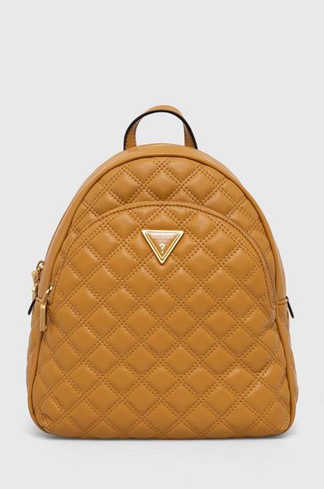 Рюкзак Guess жіночий колір жовтий малий однотонний