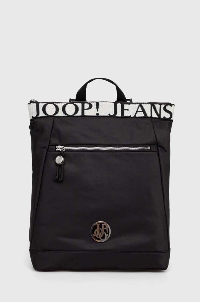 Рюкзак Joop! жіночий колір чорний великий з аплікацією