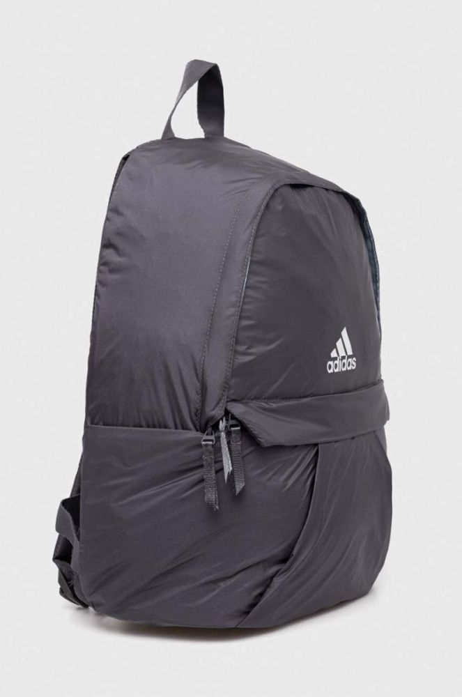 Рюкзак adidas Performance жіночий колір сірий великий однотонний фото 2