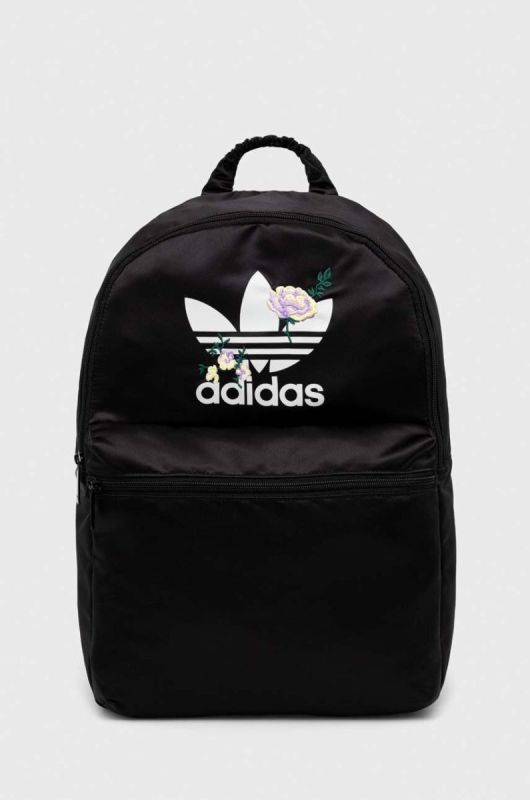 Рюкзак adidas Originals жіночий колір чорний великий з принтом
