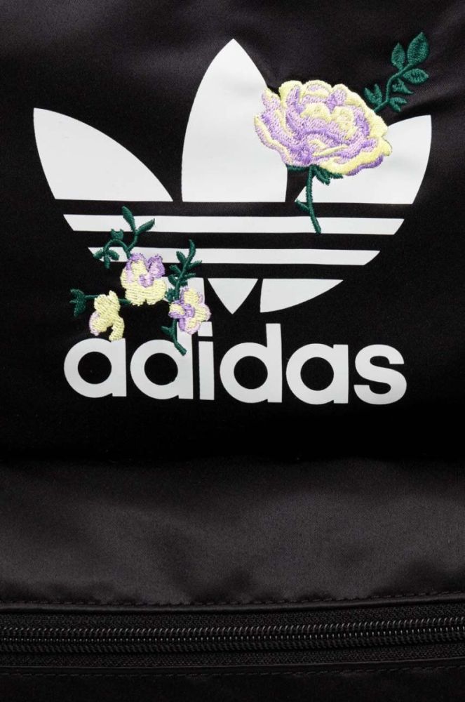 Рюкзак adidas Originals жіночий колір чорний великий з принтом фото 3