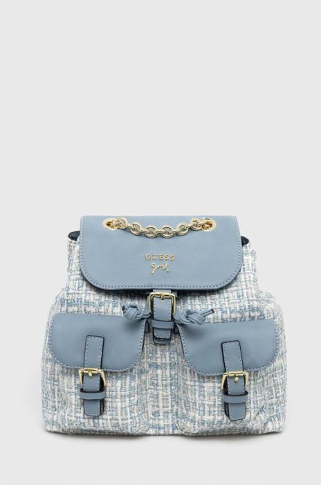 Дитячий рюкзак Guess малий візерунок колір блакитний (2878032)
