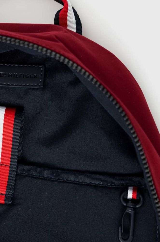 Рюкзак Tommy Hilfiger чоловічий колір бордовий великий однотонний фото 5