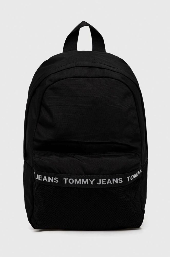 Рюкзак Tommy Jeans чоловічий колір чорний великий з принтом (2984593)