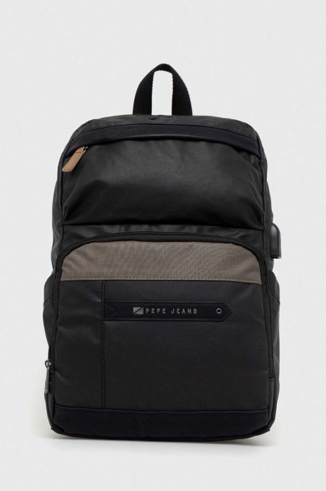 Рюкзак Pepe Jeans чоловічий колір чорний великий візерунок