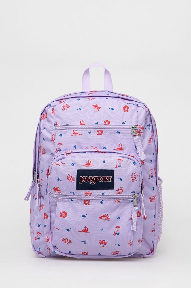 Рюкзак Jansport колір фіолетовий великий візерунок (3014572)