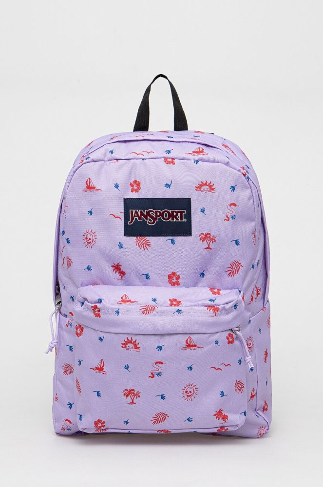 Рюкзак Jansport колір фіолетовий великий візерунок (3014573)