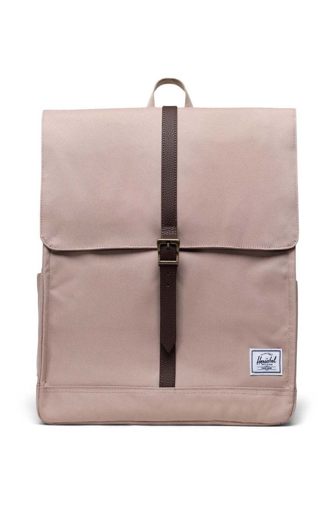 Рюкзак Herschel 11376-05905-OS City Backpack колір бежевий великий однотонний