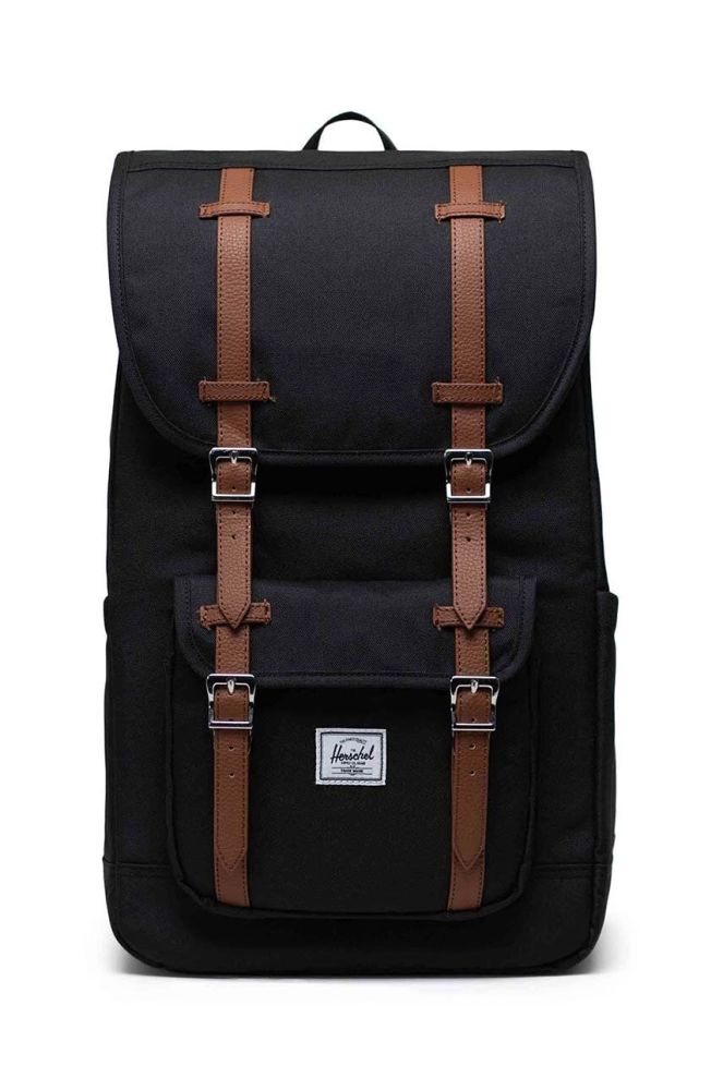 Рюкзак Herschel Little America Backpack колір чорний великий однотонний (3494517)