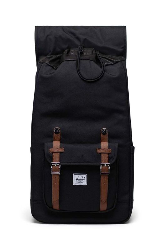 Рюкзак Herschel Little America Backpack колір чорний великий однотонний фото 2