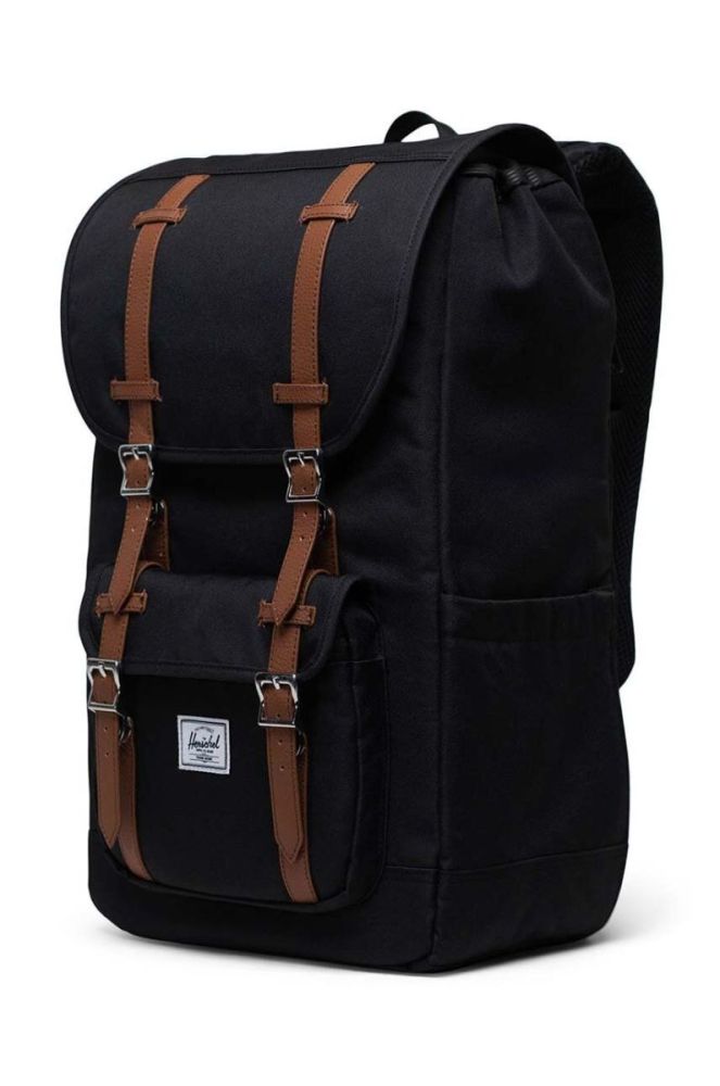 Рюкзак Herschel Little America Backpack колір чорний великий однотонний фото 3