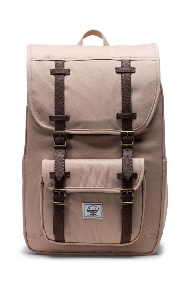 Рюкзак Herschel 11391-05905-OS Little America Mid Backpack колір бежевий великий візерунок