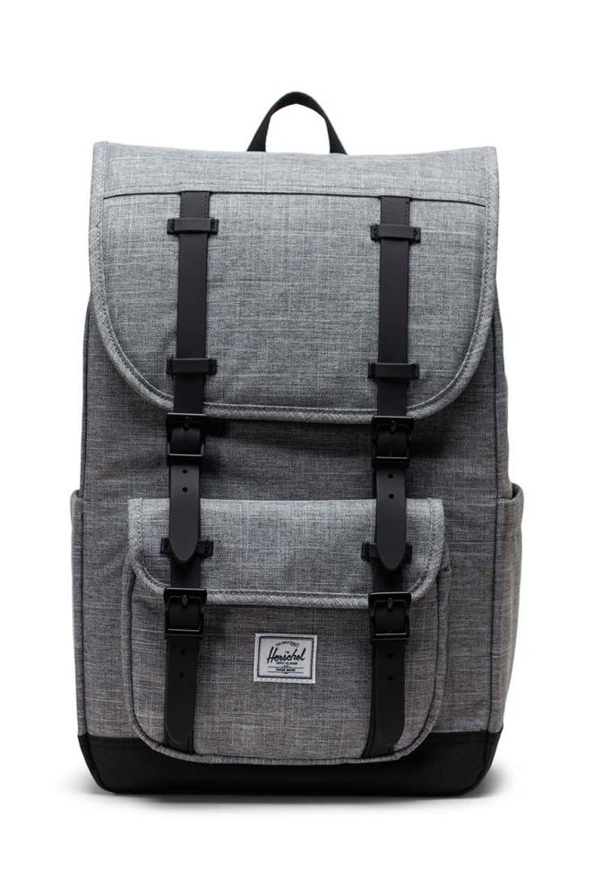 Рюкзак Herschel 11391-00919-OS Little America Mid Backpack колір сірий великий візерунок