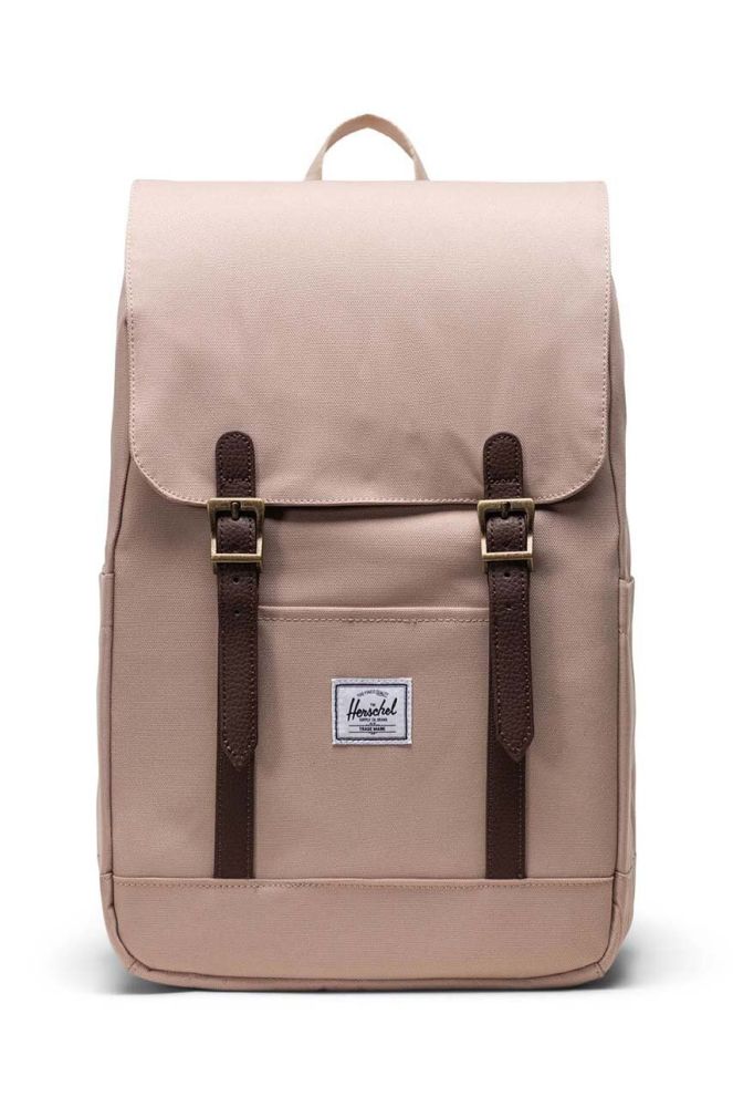 Рюкзак Herschel Retreat Small Backpack колір бежевий великий однотонний