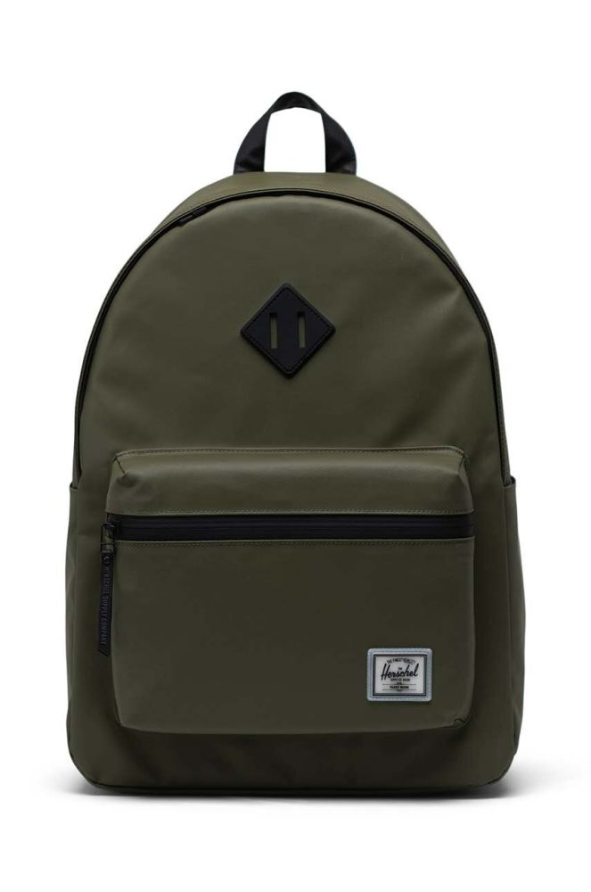 Рюкзак Herschel Water Resistant Classic X-Large колір зелений великий однотонний 11015.04281.OS-IvyGreen