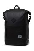 Рюкзак Herschel Roll Top Backpack колір чорний великий однотонний