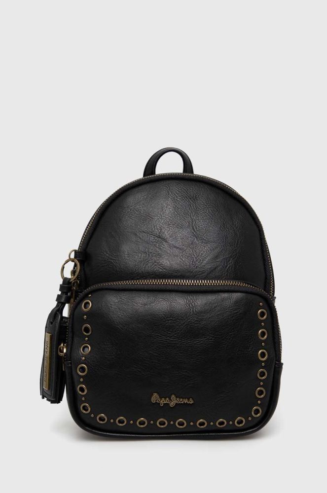 Рюкзак Pepe Jeans Camper колір чорний малий з аплікацією