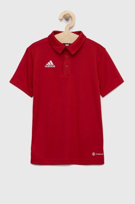 Дитяче поло adidas Performance ENT22 POLO Y колір червоний однотонне