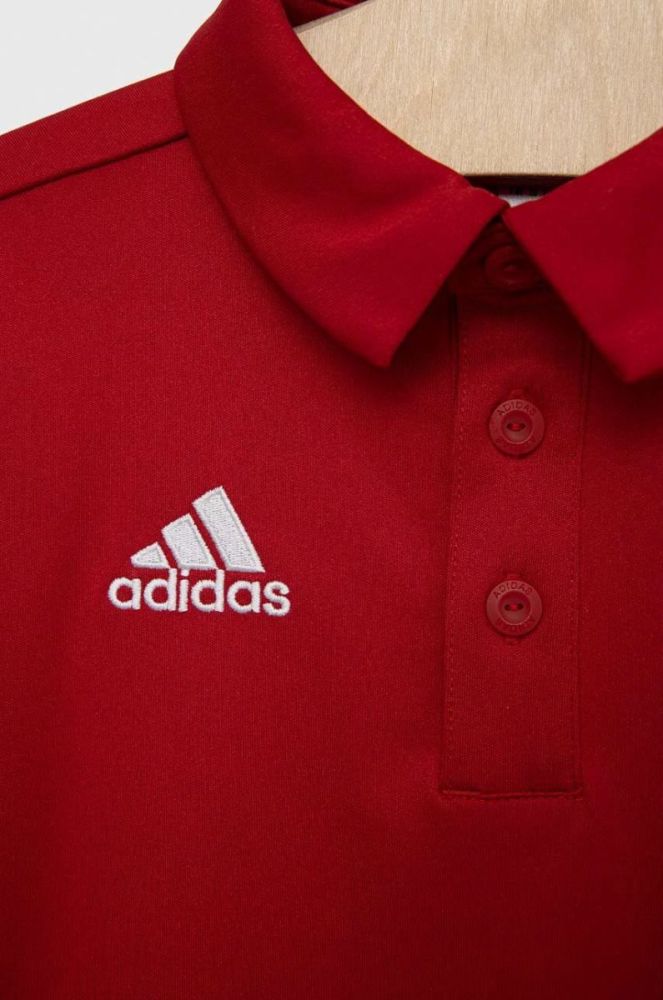 Дитяче поло adidas Performance ENT22 POLO Y колір червоний однотонне фото 3