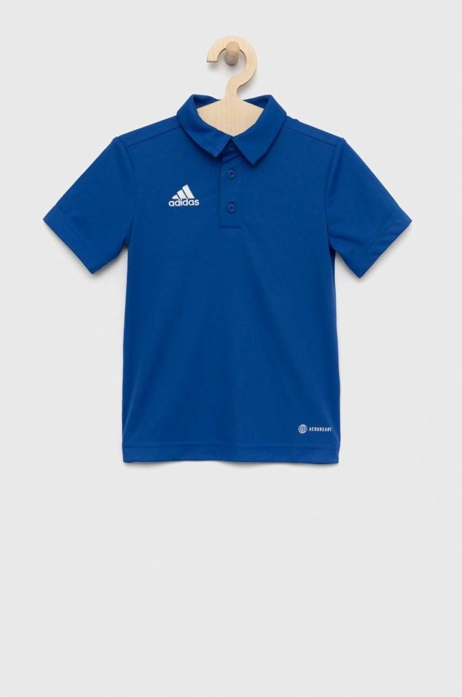 дитяче поло adidas Performance ent22 polo y однотонний колір блакитний