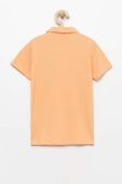 Дитяче бавовняне поло Guess колір помаранчевий однотонний (3123564)