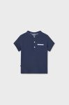 Дитяча бавовняна футболка поло Mayoral колір синій однотонний (2947502)