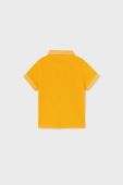 Дитяче поло Mayoral колір жовтий з принтом