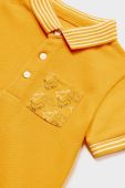 Дитяче поло Mayoral колір жовтий з принтом