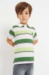 Дитяче бавовняне поло Mayoral колір зелений візерунок (2947707)