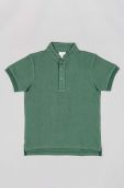 Дитяче поло zippy колір зелений однотонний
