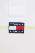 Бавовняний лонгслів Tommy Jeans колір рожевий