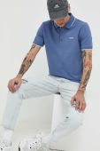 Поло HUGO чоловічий однотонний колір блакитний (3114931)