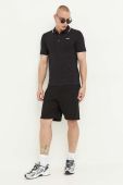 Поло HUGO чоловічий колір чорний однотонний (3314132)