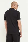 Поло HUGO чоловічий колір чорний однотонний (3314132)
