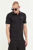 Поло HUGO чоловічий колір чорний однотонний (3314132)