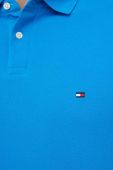 Поло Tommy Hilfiger чоловічий однотонний колір блакитний (3021794)