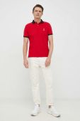 Бавовняне поло Polo Ralph Lauren колір червоний однотонний (2851092)