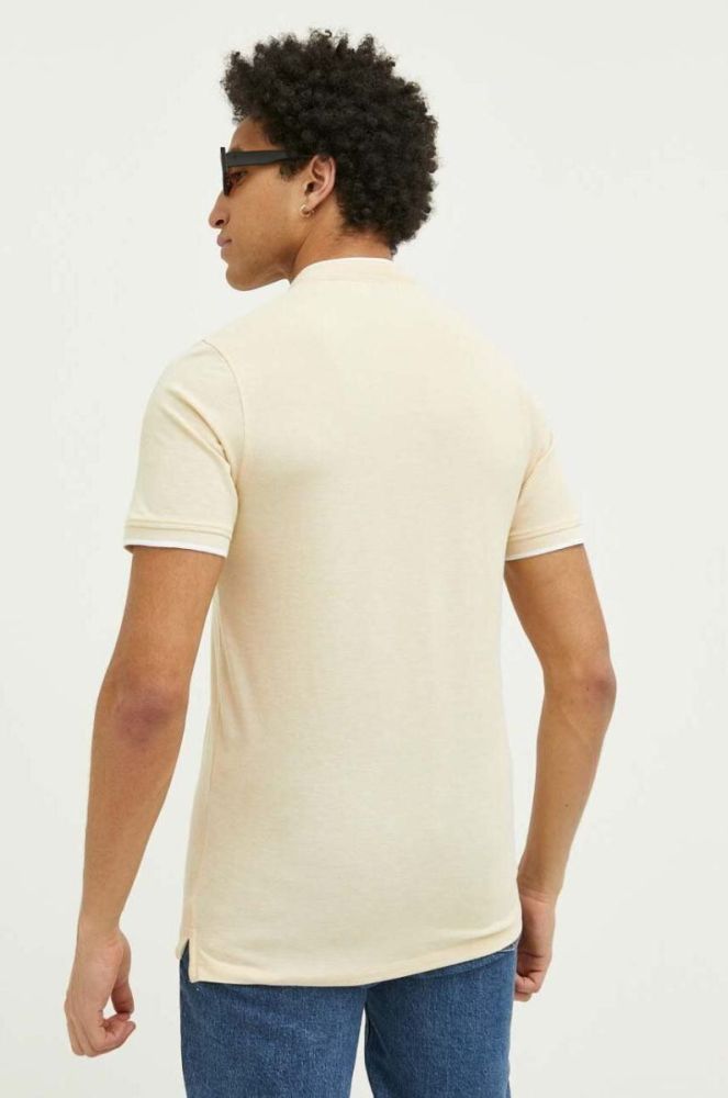 Бавовняне поло Jack & Jones JJEPAULOS колір жовтий однотонне 12199711 фото 3