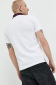 Бавовняне поло Jack & Jones JJEJOE колір білий з аплікацією 12221190