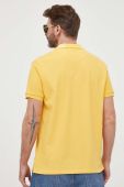 Бавовняне поло Pepe Jeans Jacob колір жовтий однотонне