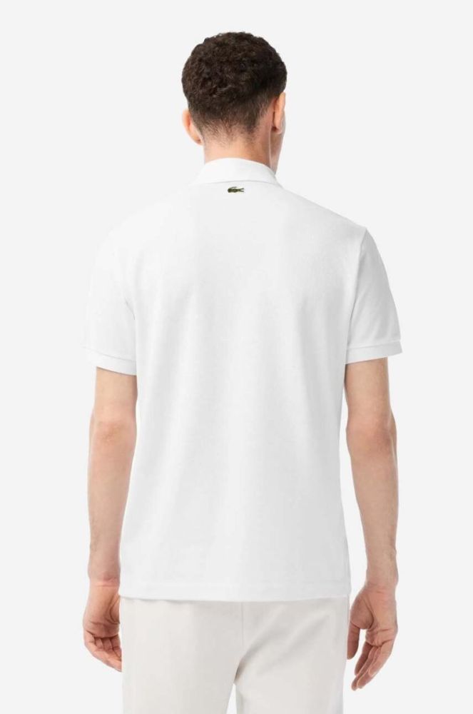 Бавовняне поло Lacoste x Netflix колір бежевий з аплікацією PH7057-VIR фото 4