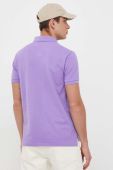 Бавовняне поло Polo Ralph Lauren колір фіолетовий однотонний (2975012)